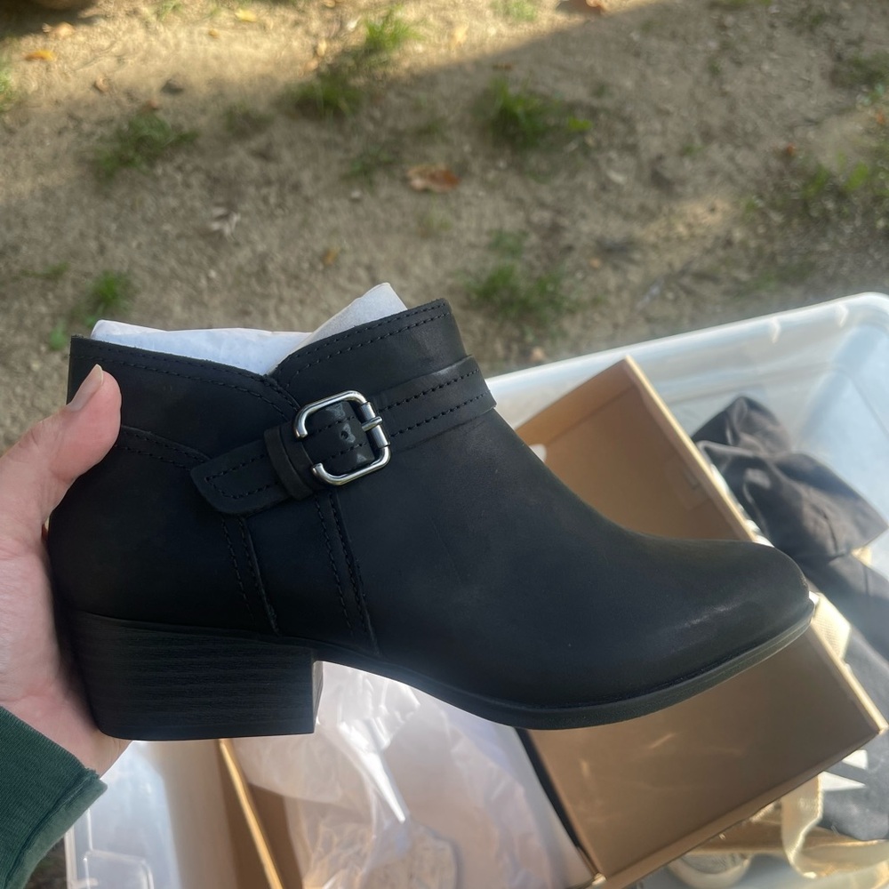 Clarks Women’s Black Ankle Boots